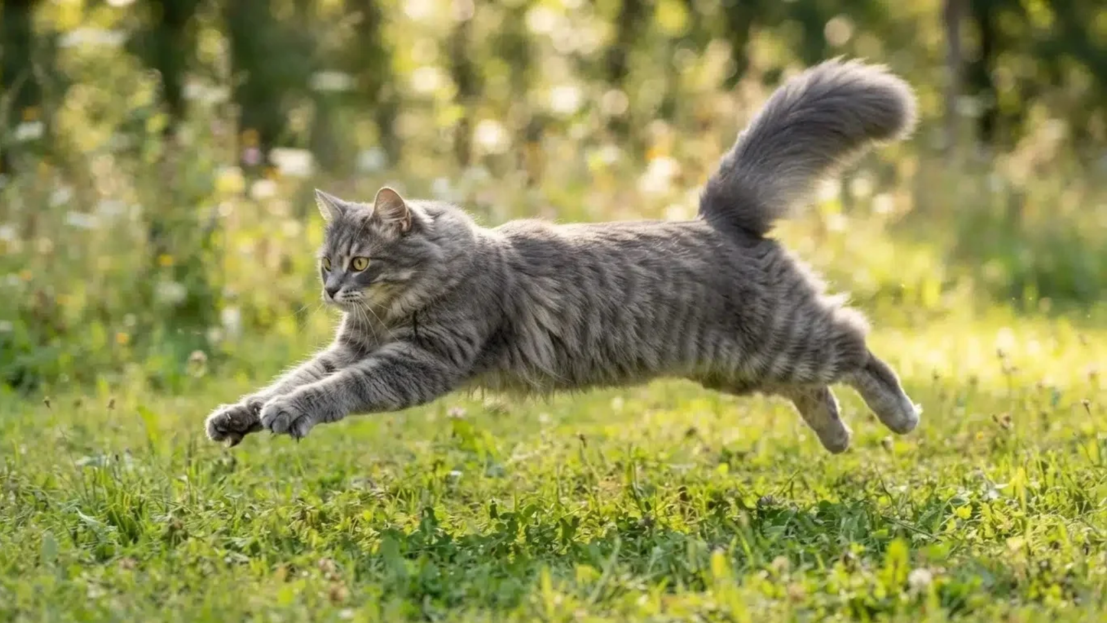 Why do some cats suddenly run and jump at nothing?